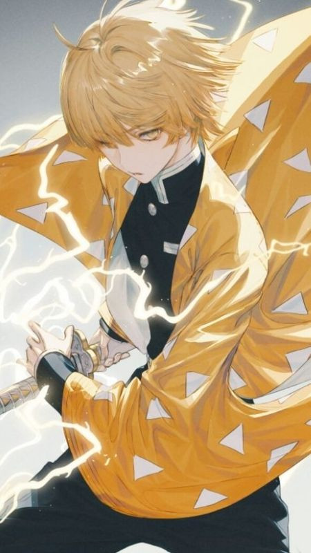 Ảnh Zenitsu tung ra tuyệt chiêu sấm chớp