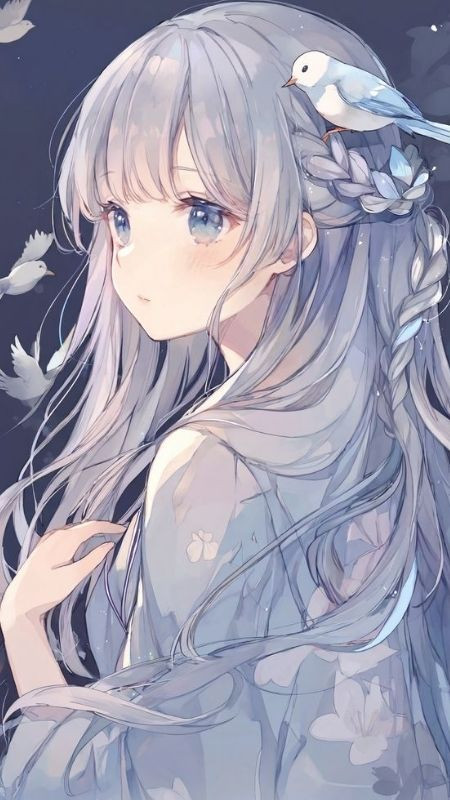 Anime hình tiểu thư ngọt ngào và đáng yêu