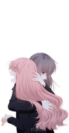 Anime nữ ôm chặt ai đó và bật khóc nức nở