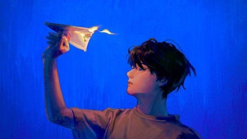 Avatar anime nam chill bên cửa sổ