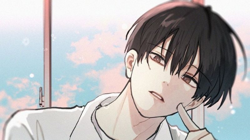 Avatar anime nam dễ thương, khuôn mặt bầu bĩnh