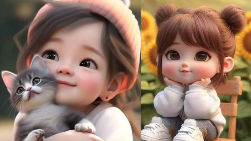 Avatar cô gái đội mũ len ôm mèo siêu đáng yêu, hình ảnh avatar đẹp