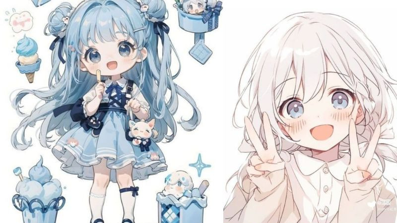 Avatar cô gái thủy thủ xinh đẹp với trang phục đặc trưng trong anime, hình ảnh avatar đẹp