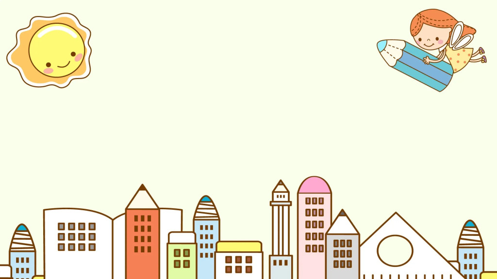 Background PowerPoint cute cho chủ đề học tập với hình ảnh sách vở