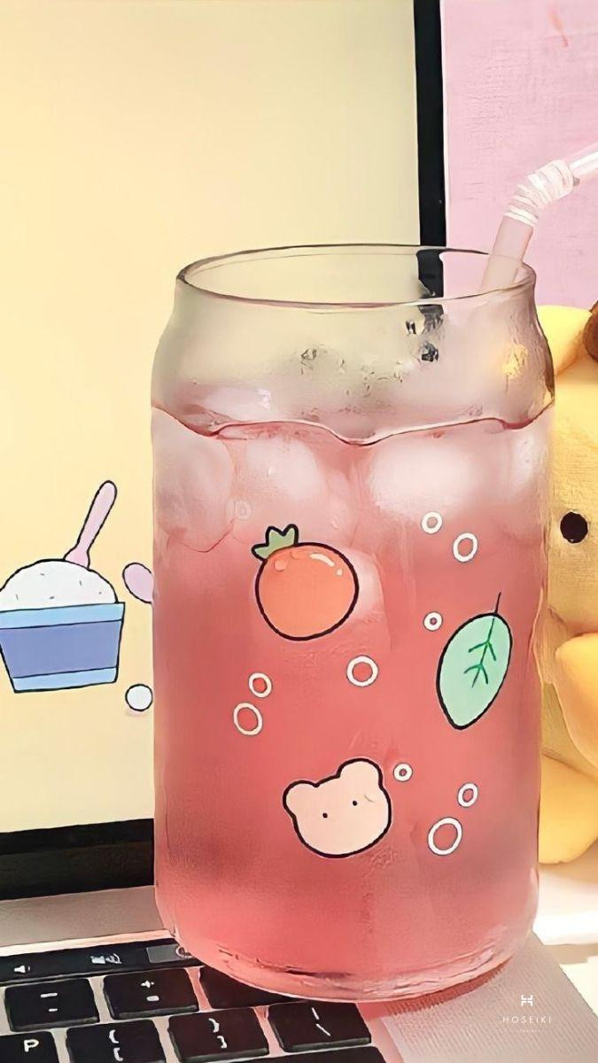 Background Zalo màu hồng với họa tiết chấm bi và hình trái tim