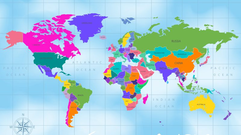 Bản đồ địa lý với các lớp thông tin về địa hình và ranh giới