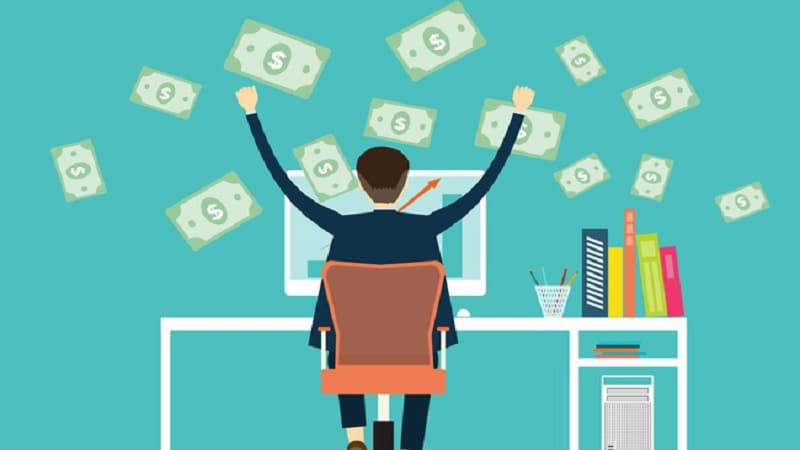 Bàn tay cầm tiền, biểu tượng cho khả năng tư duy và kiếm tiền độc lập từ sớm của Gen Z