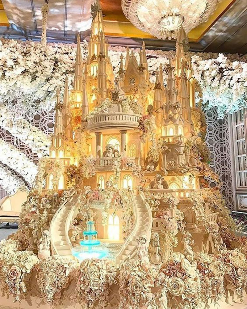 Tổng Hợp Hình Ảnh Bánh Sinh Nhật Đẹp Độc Đáo Bánh sinh nhật nhiều tầng tạo hình lâu đài cổ tích nguy nga