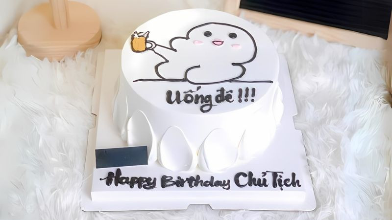Bánh sinh nhật troll với câu nói hài hước