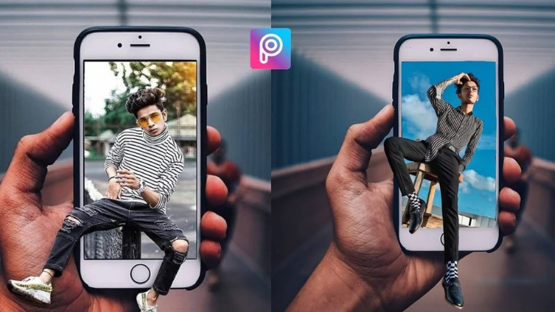 Biên tập video trực quan với thanh timeline và các tùy chọn trên PicsArt