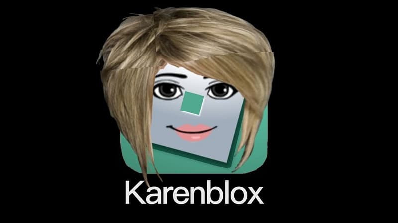 Biểu cảm đặc trưng của avatar Karen Roblox thể hiện sự khó chịu.