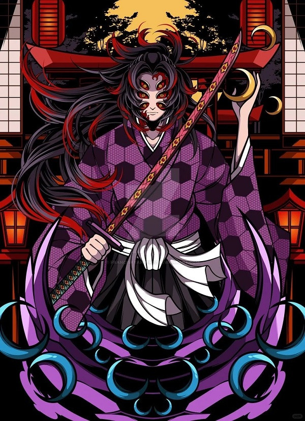 Biểu cảm đầy quyền uy và đáng sợ của Thượng Huyền Nhất Kokushibo