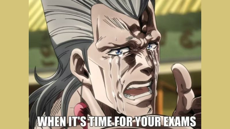 Biểu cảm hài hước trong ảnh meme Jojo, thường được dùng để phản ứng