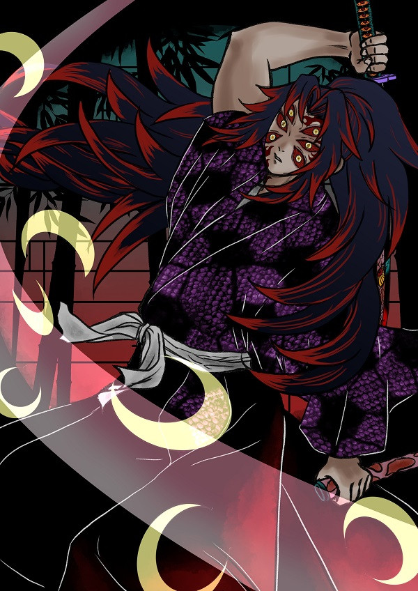 Biểu cảm kiêu hãnh của Kokushibo khi đối mặt với Thợ Săn Quỷ