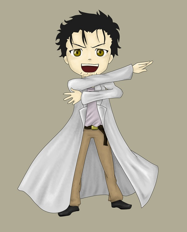 Biểu cảm ngạc nhiên cực dễ thương của Okabe Rintaro