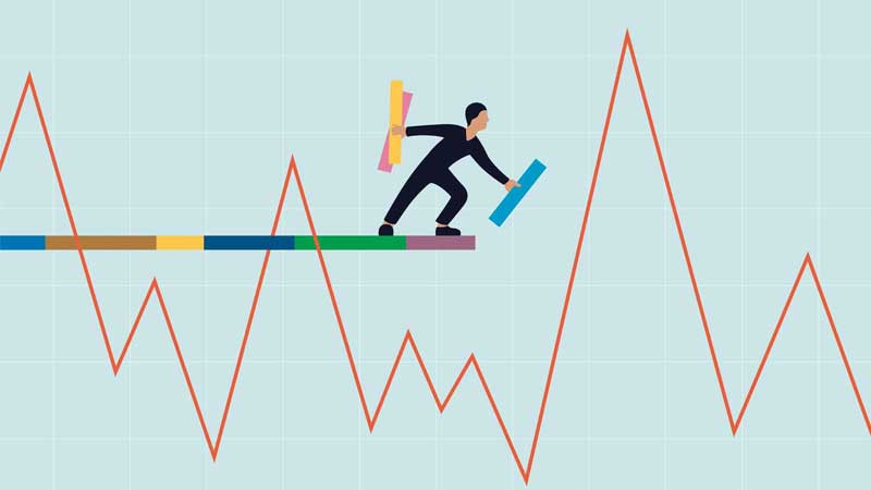 Biểu đồ chứng khoán minh họa sự sụt giảm mạnh của thị trường, một nguyên nhân dẫn đến call margin