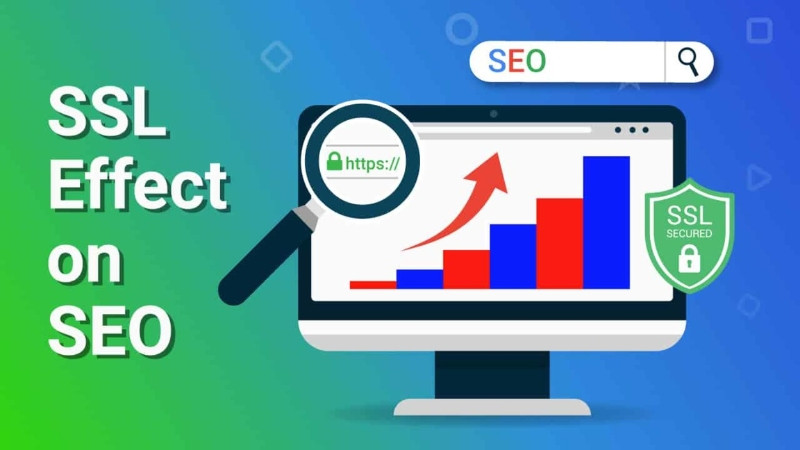 Biểu đồ hoặc đồ họa minh họa website có HTTPS xếp hạng cao hơn trong kết quả tìm kiếm Google