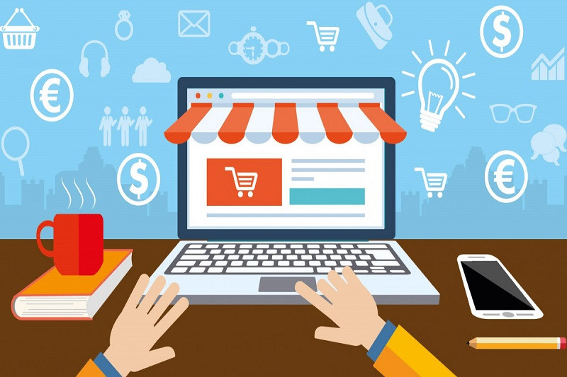 Biểu đồ minh họa những lợi ích chính khi triển khai mô hình kinh doanh online