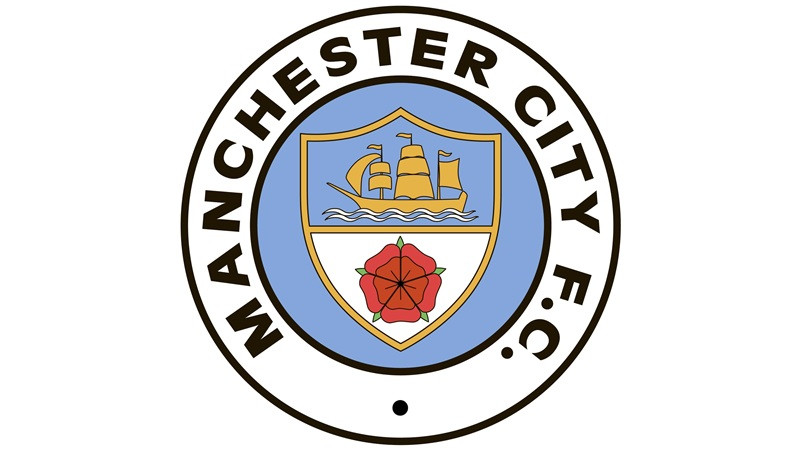 Biểu trưng Manchester City từ 1972 đến 1997, kết hợp con thuyền và bông hồng đỏ
