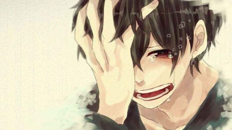 Biểu tượng đại diện (avatar) sử dụng hình ảnh anime biểu cảm, cho thấy cách ứng dụng hình ảnh anime khóc cười trên các nền tảng khác.