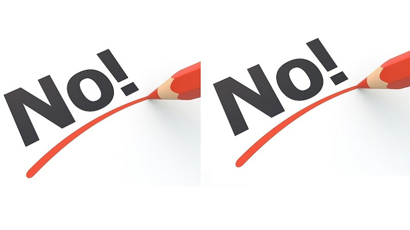 Biểu tượng hoặc hình ảnh thể hiện việc tránh định nghĩa bằng cách phủ định