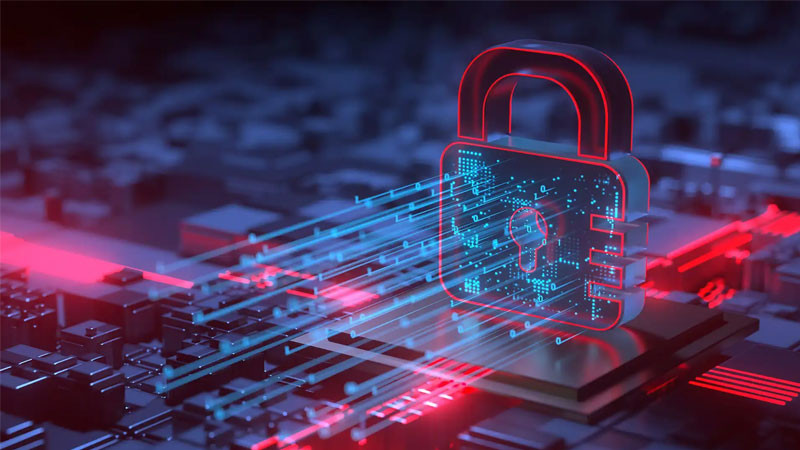 Biểu tượng khóa bảo mật minh họa vai trò của thuật toán trong an ninh mạng