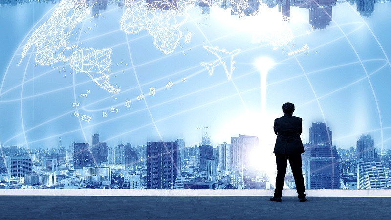 Biểu tượng minh họa tầm nhìn xa trông rộng, mục tiêu tương lai của Business