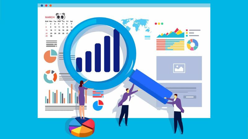 Biểu tượng nghiên cứu thị trường và đặt câu hỏi cho khách hàng