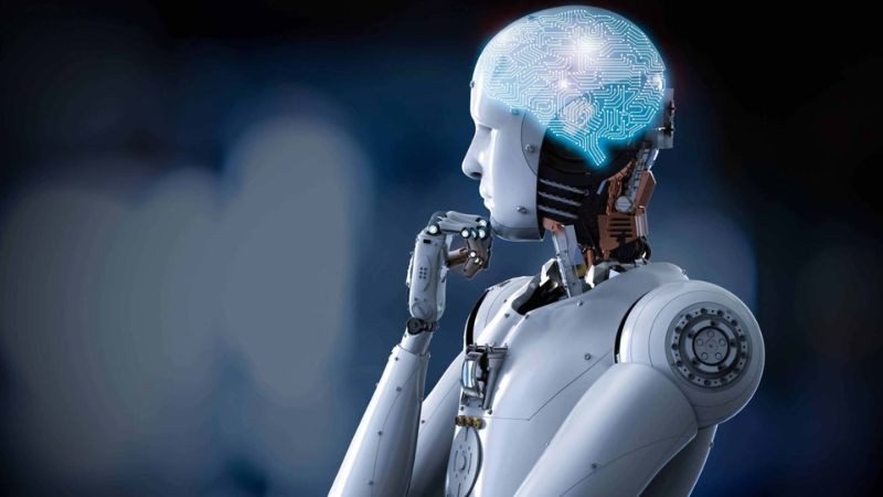 Biểu tượng trí tuệ nhân tạo tự suy ngẫm, tượng trưng cho cấp độ AI tự nhận thức (lý thuyết)