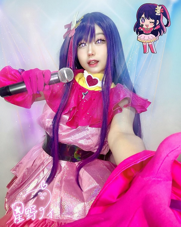 Bộ ảnh cosplay Ai Hoshino được chỉnh màu pastel dịu nhẹ