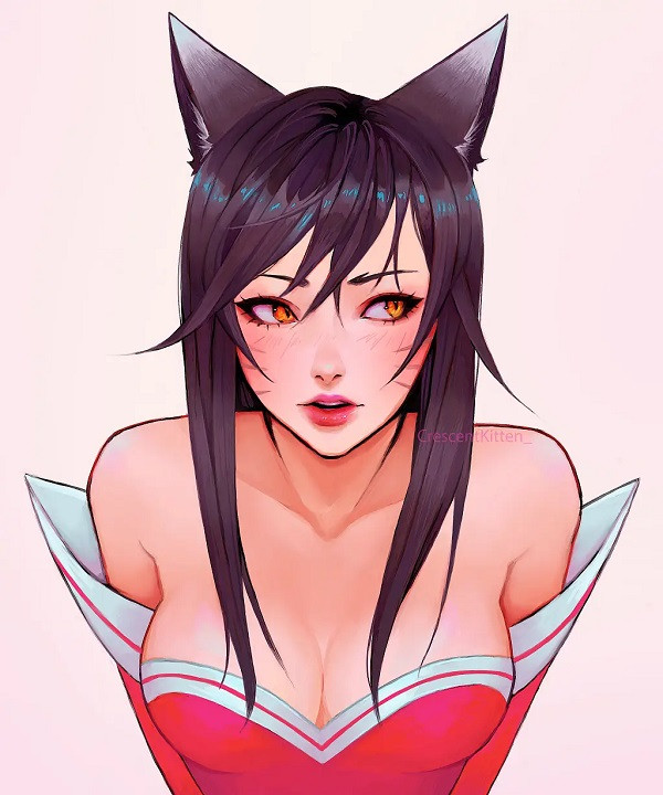 Bộ cosplay Ahri sexy với phần lưng trần táo bạo