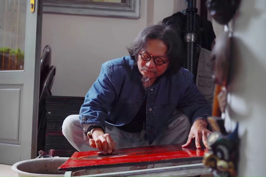 Bộ dụng cụ cơ bản phục vụ quy trình làm tranh sơn mài