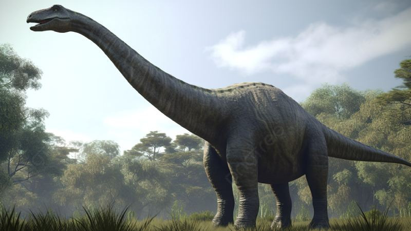 Brachiosaurus đang ăn lá cây trên cao