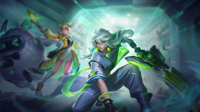 Bright Hacker với hiệu ứng kỹ năng đặc biệt trong trận đấu Liên Quân