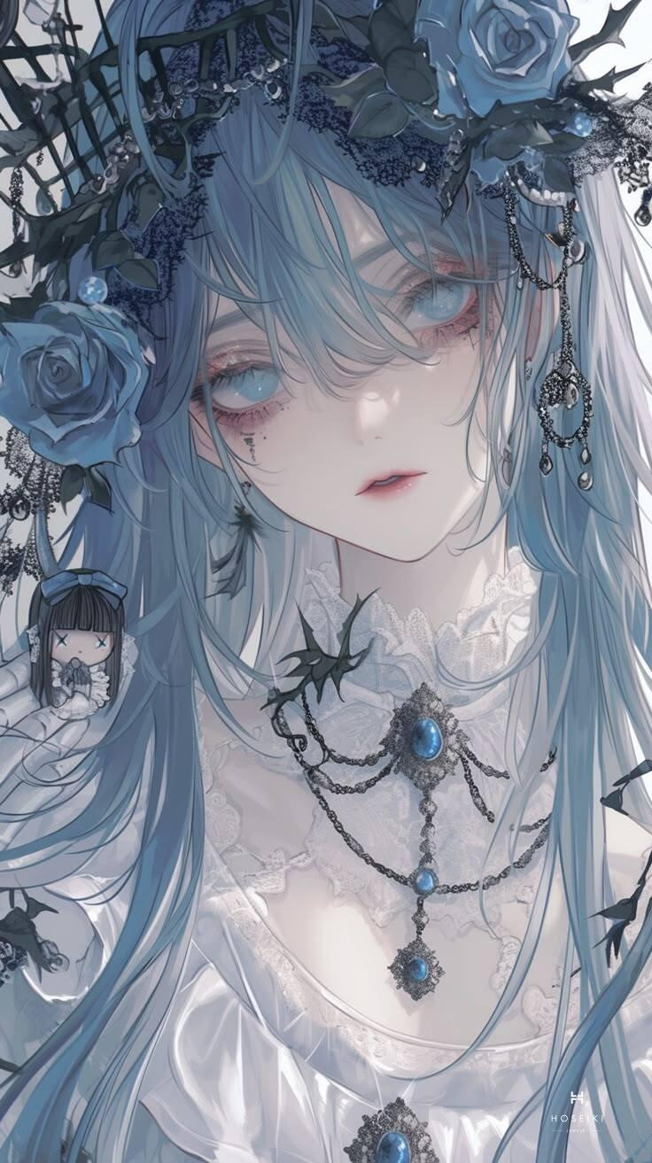 Bức ảnh anime nữ tươi cười rạng rỡ đầy đáng yêu