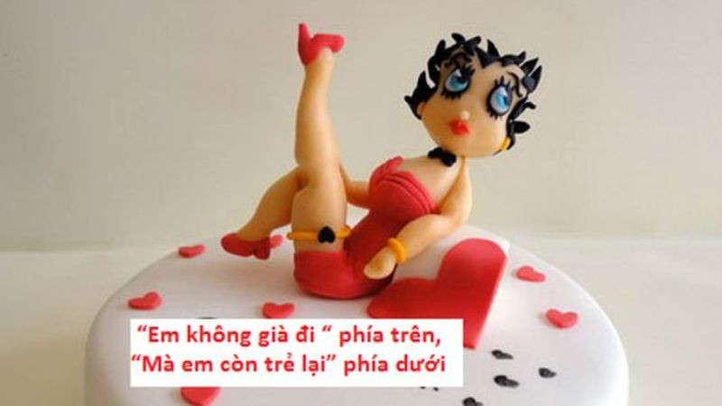 Bức ảnh bánh kem chúc mừng sinh nhật bá đạo hình món ăn