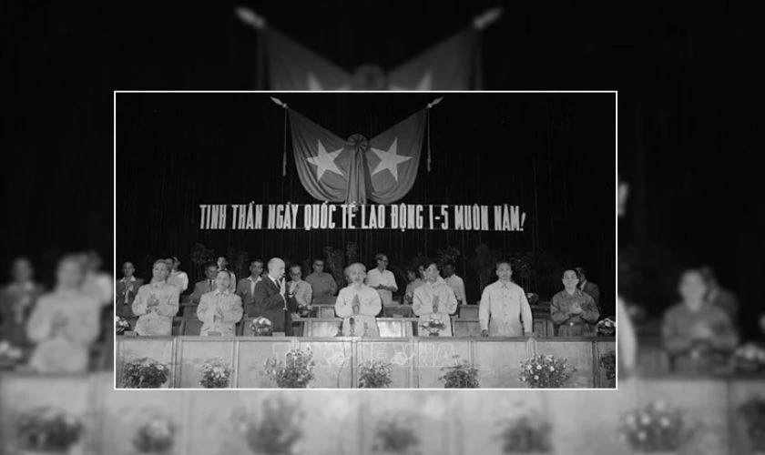 Bức ảnh lịch sử về cuộc tuần hành của công nhân ngày 1/5 xưa