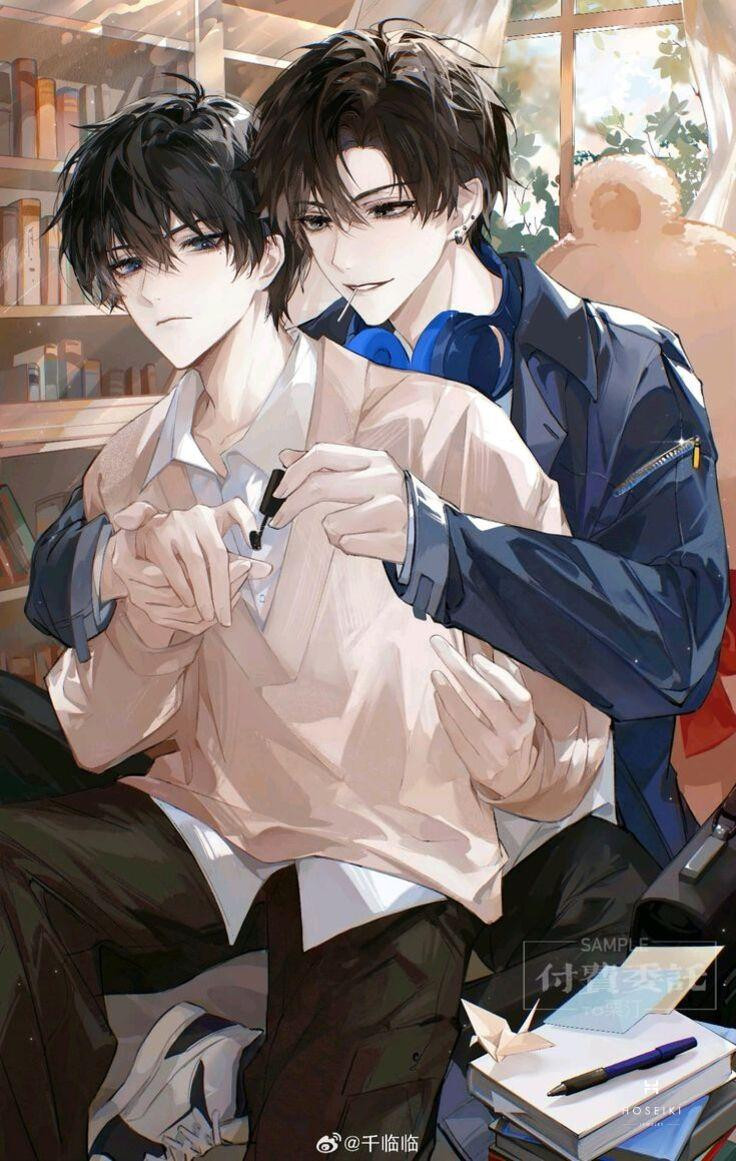 Bức ảnh thể hiện niềm hạnh phúc khi ở bên nhau trong Anime Boy love