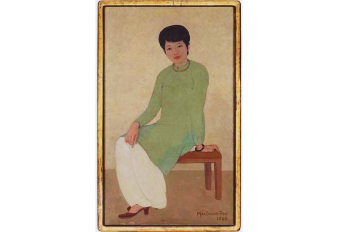 Bức tranh Chân dung Madam Phương của danh họa Mai Trung Thứ