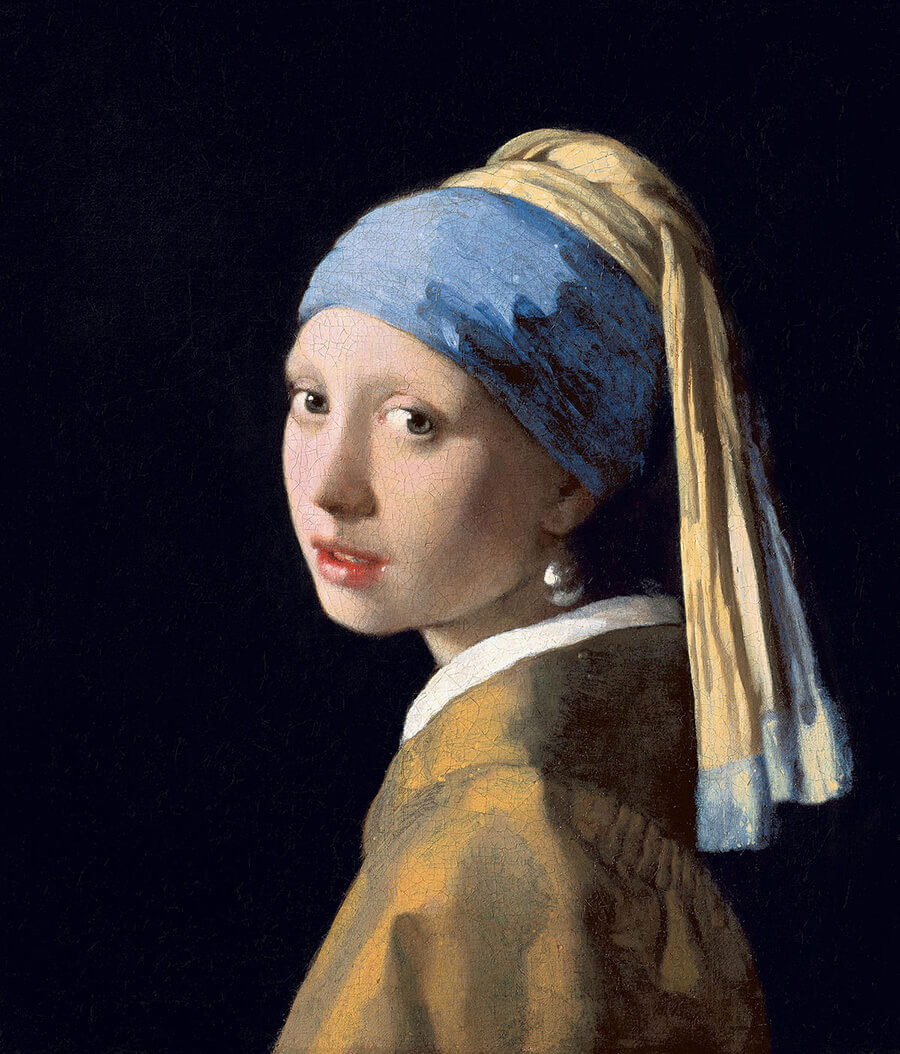 Bức tranh Cô Gái Đeo Bông Tai Ngọc Trai của Johannes Vermeer