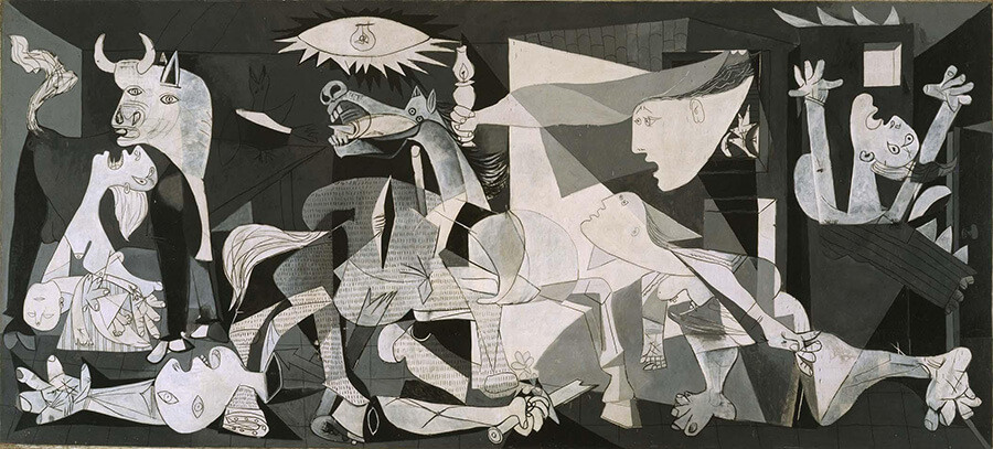 Bức tranh Guernica của Pablo Picasso khắc họa hậu quả chiến tranh