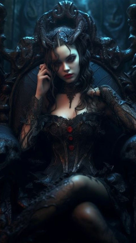 Bức tranh kinh dị AI với tông màu u tối và bí ẩn