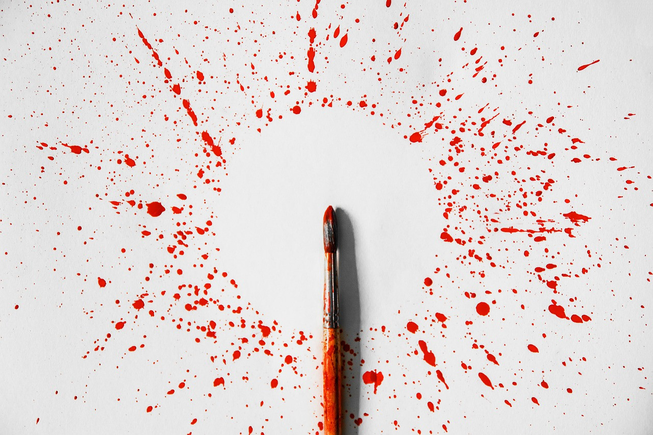 Bức tranh màu nước trừu tượng làm ảnh bìa nghệ thuật