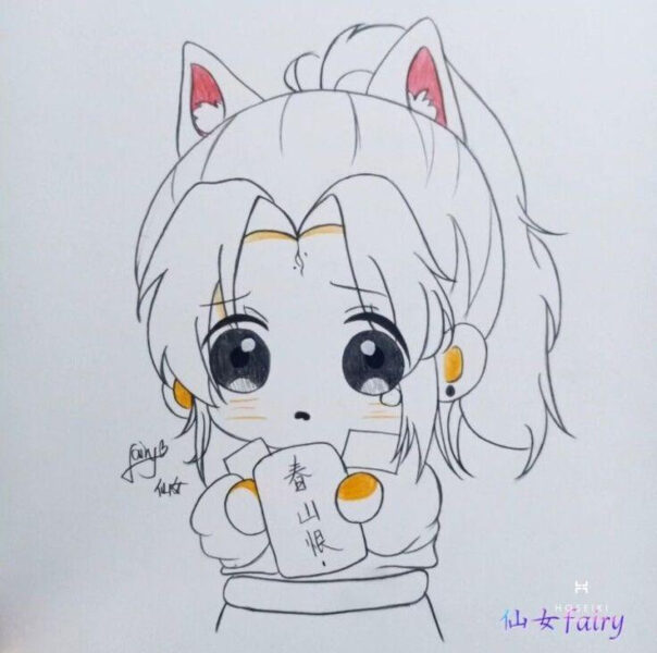 Vẻ đẹp của Hình Vẽ Anime Đơn Giản Bức vẽ anime đơn giản thể hiện cảm xúc của nhân vật
