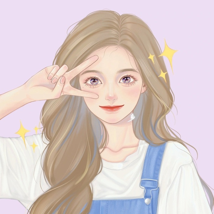 Bức vẽ chibi về gái xinh TikTok dễ thương