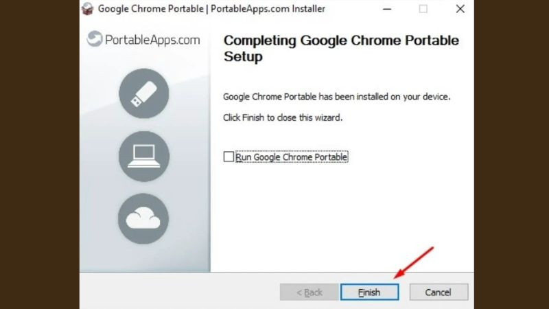 Bước 4 trong hướng dẫn tải: Hoàn tất quá trình cài đặt phần mềm Portable