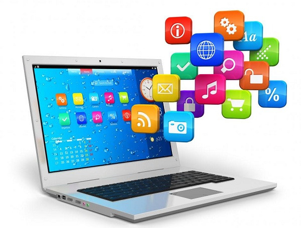 Các biểu tượng minh họa các loại phần mềm ứng dụng phổ biến