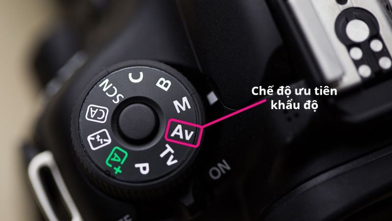 Các chế độ chụp Av/A và M trên máy ảnh cho phép điều chỉnh khẩu độ