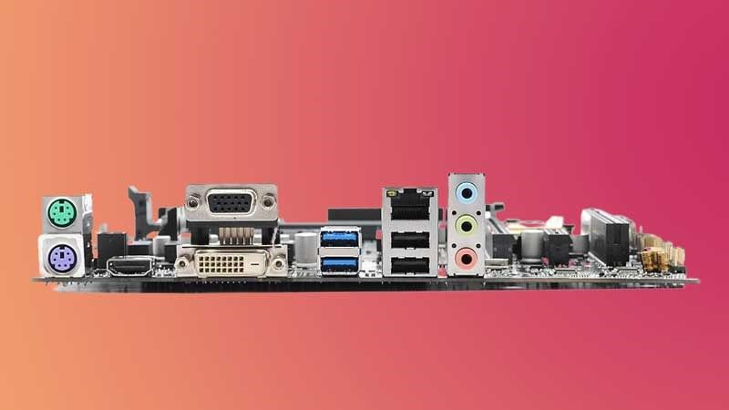 Các cổng kết nối I/O phía sau mainboard cần thiết cho các thiết bị ngoại vi