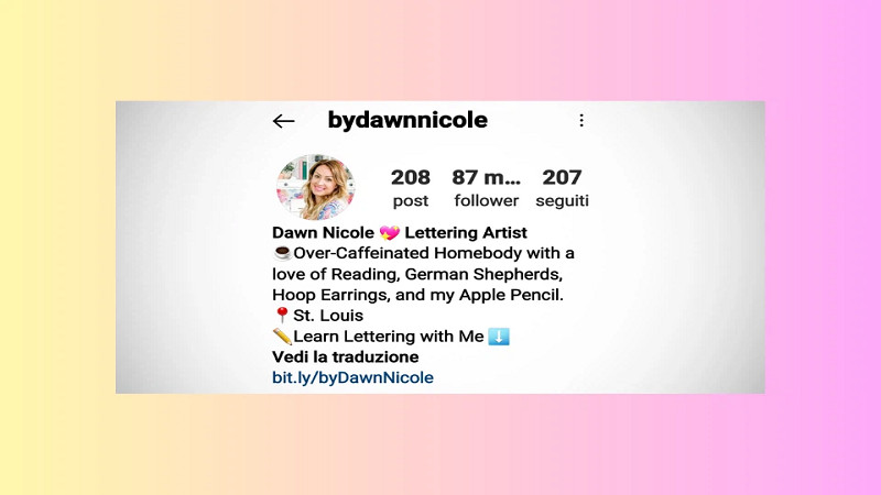 Các yếu tố quan trọng trong Bio: Biểu tượng đại diện cho thông tin liên hệ, kỹ năng, website